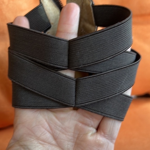 Calvin Klein dark brown leather Peep toe heels - Picture 8 of 12